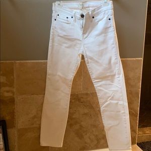 White jcrew jeans 25P